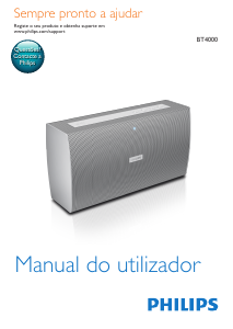 Manual Philips BT4000W Altifalante
