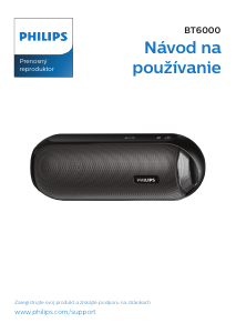 Návod Philips BT6000A Reproduktor