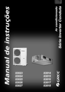 Manual Gree 83827 Ar condicionado