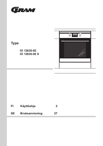 Bruksanvisning Gram IO 12630-92 X Ugn