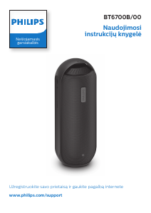 Vadovas Philips BT6700B Garsiakalbis