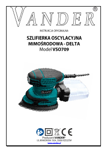 Instrukcja Vander VSO709 Szlifierka delta