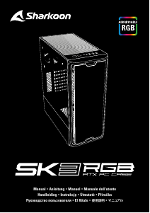 Manual Sharkoon SK3 RGB Caixa de PC