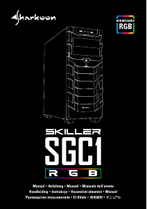 Manuál Sharkoon Skiller SGC1 RGB PC Skřín