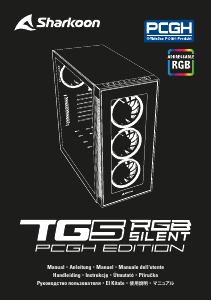 Manual Sharkoon TG5 RGB Silent PCGH Edition PC Case