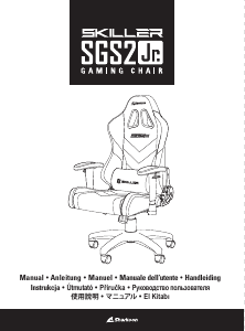 Manual Sharkoon Skiller SGS2 Jr. Cadeira de escritório