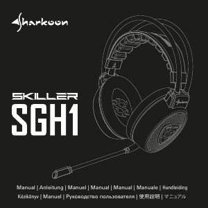 Manual Sharkoon Skiller SGH1 Auscultador com microfone