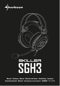 Manual Sharkoon Skiller SGH3 Auscultador com microfone