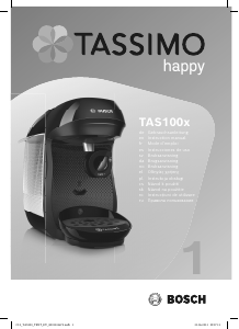 Manual de uso Bosch TAS1009 Máquina de café