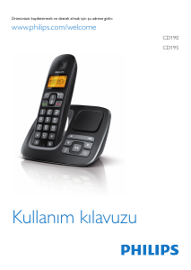Kullanım kılavuzu Philips CD1903B Kablosuz telefon