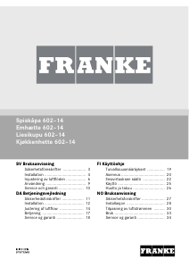 Bruksanvisning Franke 602-14 Kjøkkenvifte