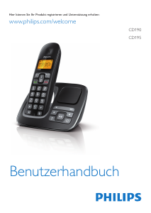 Bedienungsanleitung Philips CD1953B Schnurlose telefon
