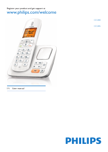 Handleiding Philips CD280 Draadloze telefoon