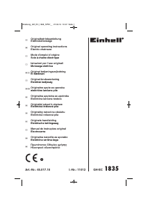 Mode d’emploi Einhell GH-EC 1835 Tronçonneuse