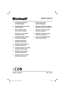 Mode d’emploi Einhell GH-PC 1535 TC Tronçonneuse