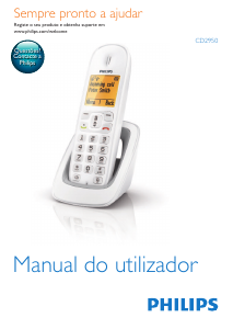 Manual Philips CD2950B Telefone sem fio