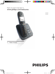 Mode d’emploi Philips CD5652B Téléphone sans fil