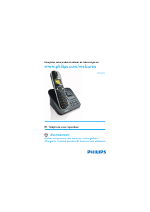Mode d’emploi Philips CD655 Téléphone sans fil