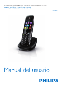 Manual de uso Philips CD6950B Teléfono inalámbrico