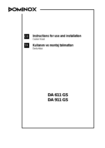 Kullanım kılavuzu Dominox DA 611 GS Davlumbaz