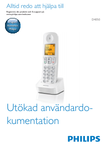 Bruksanvisning Philips D4050W Trådlös telefon