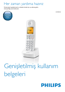 Kullanım kılavuzu Philips D4050W Kablosuz telefon