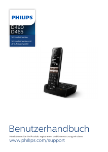 Bedienungsanleitung Philips D4651B Schnurlose telefon