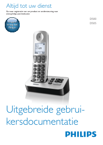 Handleiding Philips D5002B Draadloze telefoon