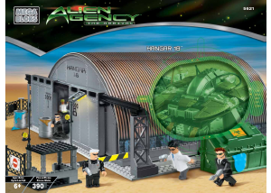Handleiding Mega Bloks set 5621 Alien Agency Hangar 18