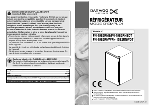 Mode d’emploi Daewoo FN-15B2RNBDT Réfrigérateur