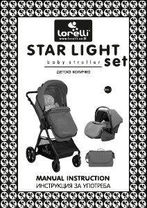Kullanım kılavuzu Lorelli Starlight Set Katlanır bebek arabası