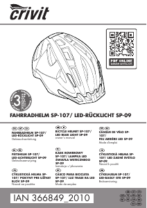 Bedienungsanleitung Crivit IAN 366849 Fahrradhelm