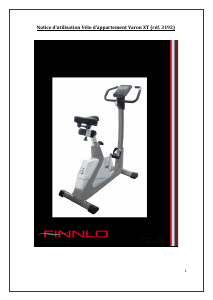 Mode d’emploi Finnlo 3192 Varon XT Vélo d’appartement