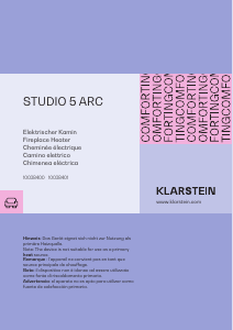 Manual Klarstein 10038400 Studio 5 ARC Electric Fireplace