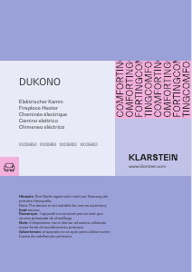 Manual Klarstein 10039852 Dukono Electric Fireplace