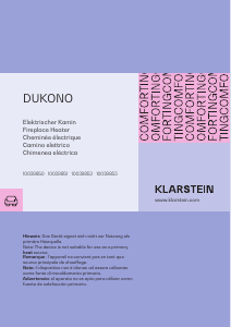 Handleiding Klarstein 10039850 Dukono Elektrische haard