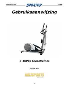 Handleiding Sportop E-1000p Crosstrainer