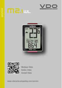 Bedienungsanleitung VDO M2.1 WL Fahrradcomputer