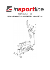 Handleiding inSPORTline IN 10894 Crosstrainer