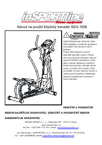 Manuál inSPORTline SEG-1658 Šlapací trenažér