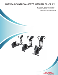 Manual de uso Life Fitness E1 Bicicleta elíptica