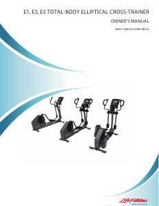 Handleiding Life Fitness E1 Crosstrainer