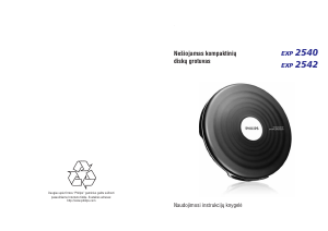 Vadovas Philips EXP2540 Discman
