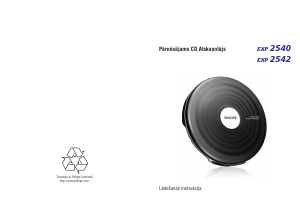 Rokasgrāmata Philips EXP2540 Discman