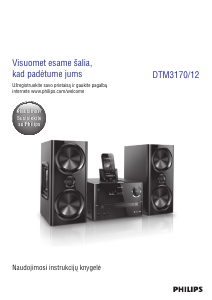 Vadovas Philips DTM3170 Stereofoninis rinkinys