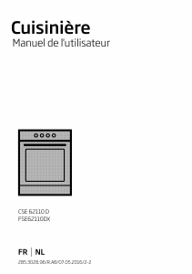 Mode d’emploi BEKO FSE 62110 DX Cuisinière