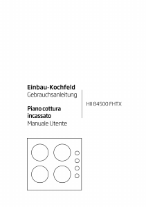 Manuale BEKO HII 84500 FHTX Piano cottura