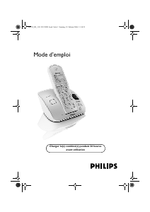 Mode d’emploi Philips CD2354S Téléphone sans fil