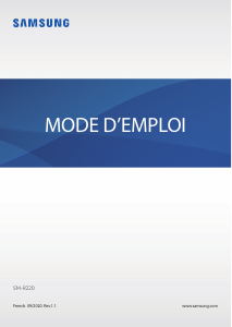 Mode d’emploi Samsung SM-R220 Galaxy Fit2 Tracker d'activité