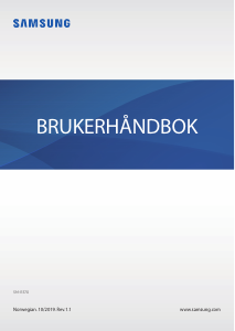 Bruksanvisning Samsung SM-R370 Galaxy Fit Aktivitetssporing